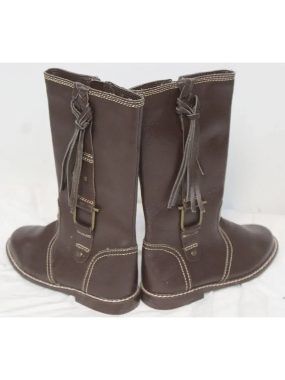 2007 Gymboree Equestrian Club Riding Western Boots Cowgirl Girls sz 11 Tassels